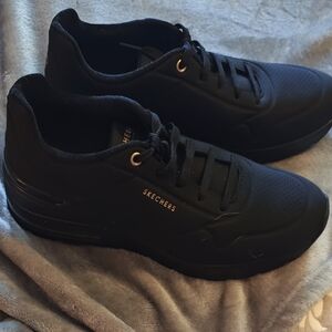 Skechers Women's Million Aire Black Casual Sneakers, 8.5